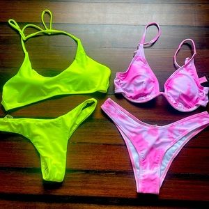 Set or 2 Shein Thong Bikinis Size M